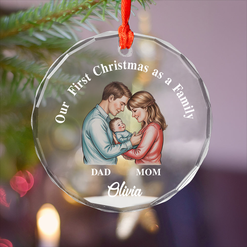 First Xmas as a Family Ornament