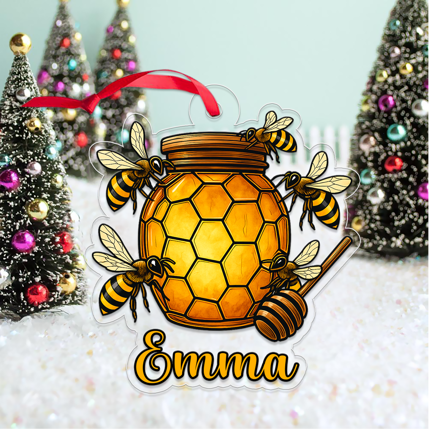 Custom Name Bee And Honey