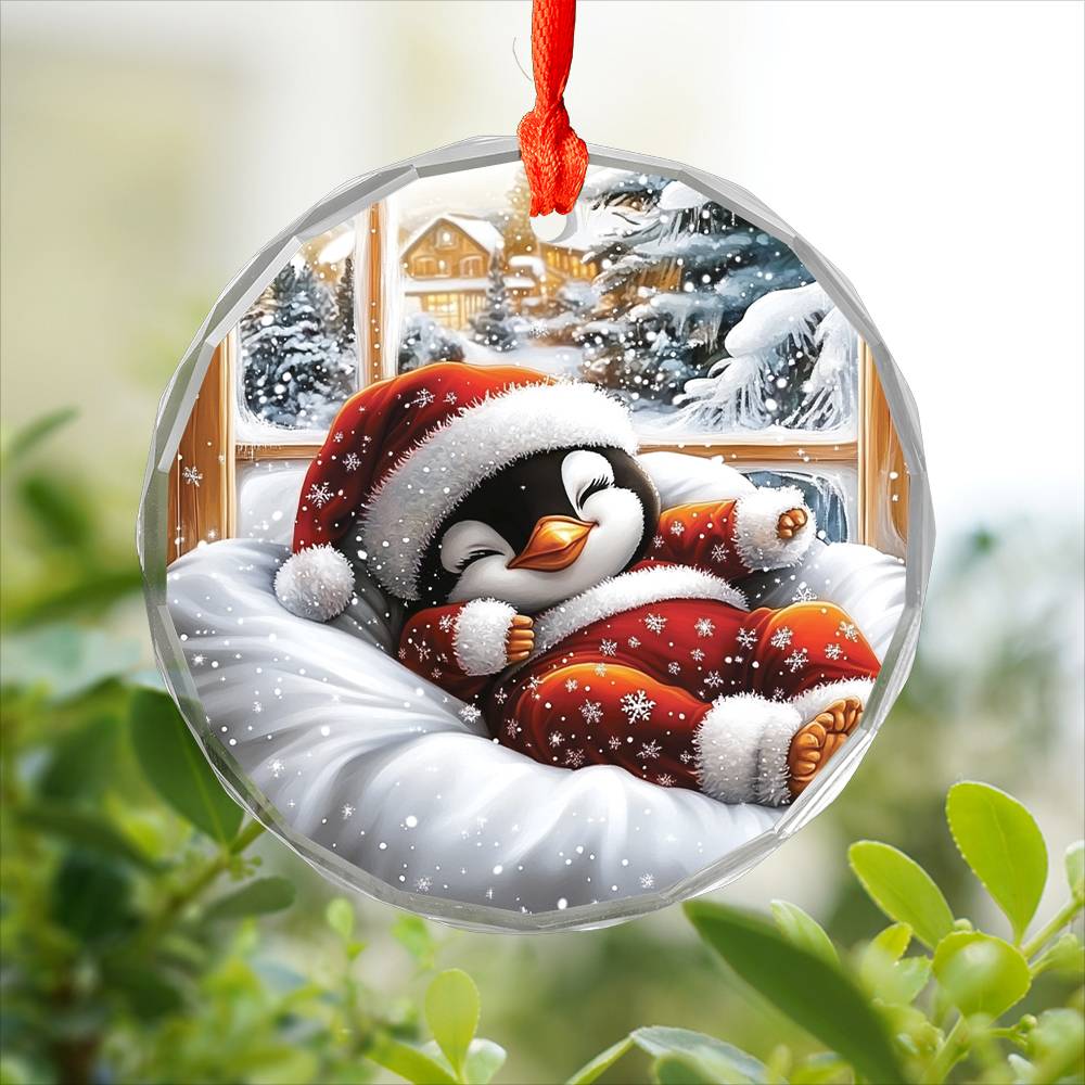 Penguin Sleeping In Bed Design 2