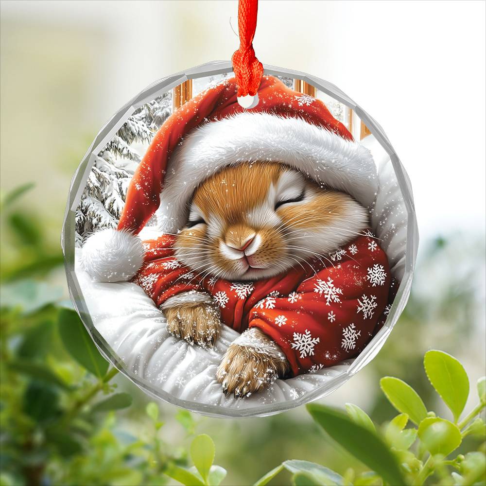 Rabbit Sleeping In Bed Design 1