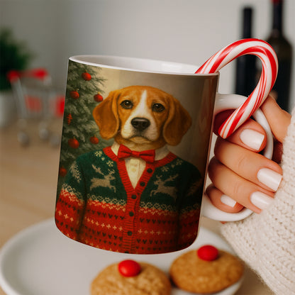 Custom Photo Christmas Dog Mug Gift For Dog Lovers