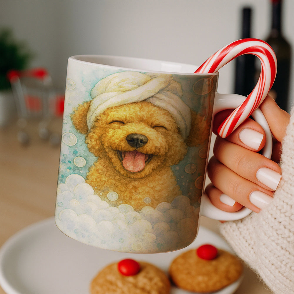 Custom Dog Potrait In Bathroom Mug