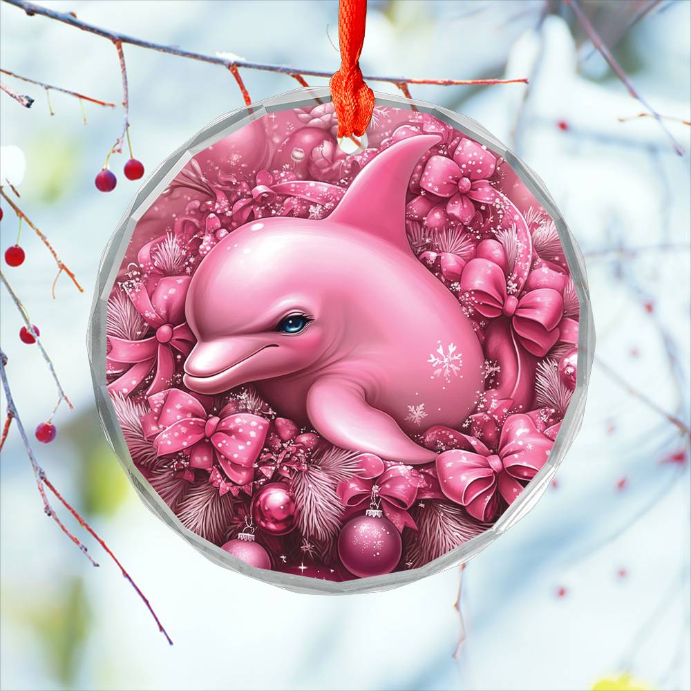 Dolphin Pink Christmas Design