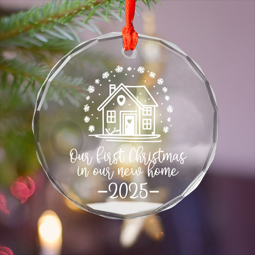 Our First Christmas in New Home Ornament 2025