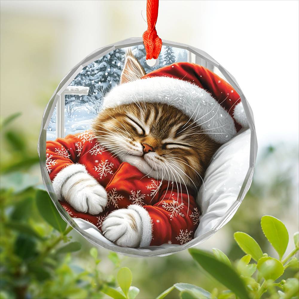 British Shorthair cat Sleeping In Bed Design 1