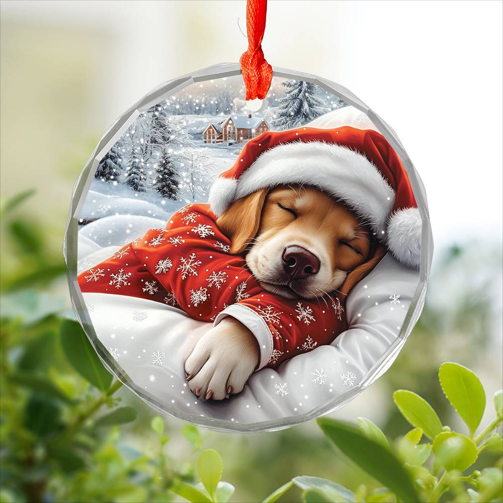 Labrador Retriever Dog Sleeping In Bed Design 3