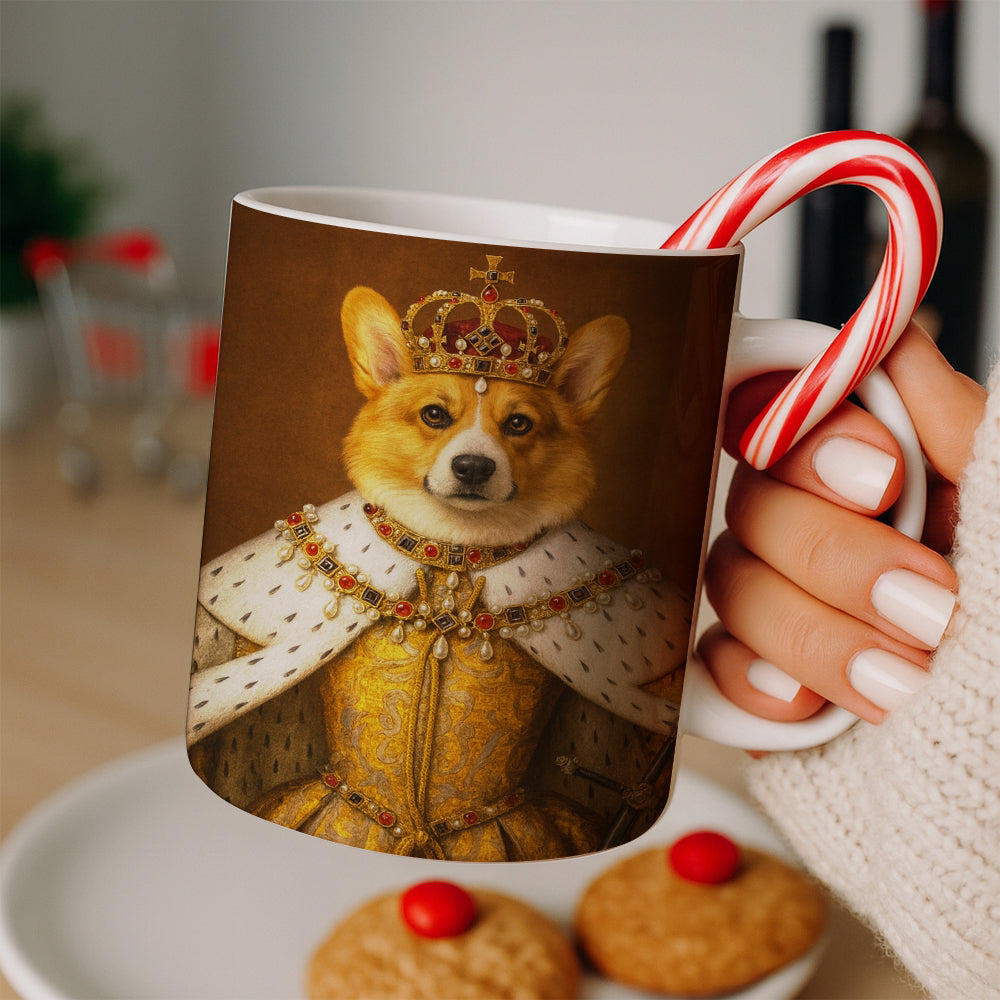 Custom Photo Crowned Queen Dog Mug Gift For Dog Lovers