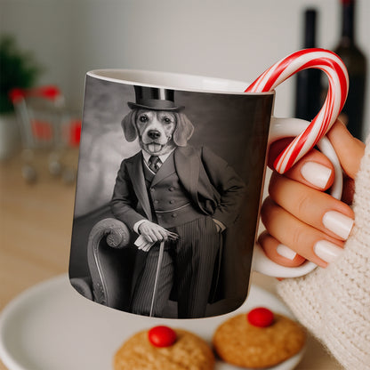 Custom Photo Gentleman Dog  Gift For Dog Lovers