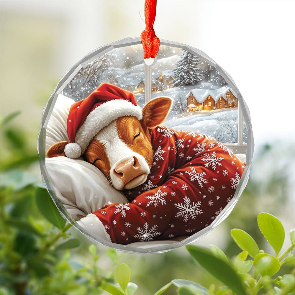 Angus Cow Sleeping In Bed Design 3