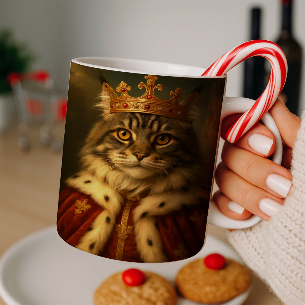 Custom Photo Cat Royal Mug Pet King Portrait