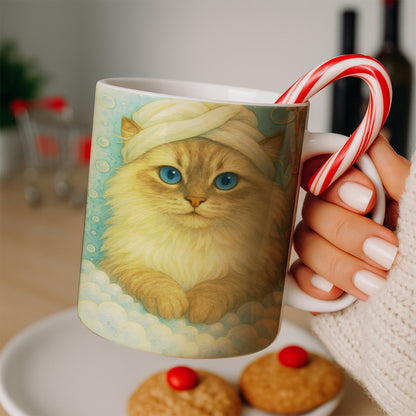 Custom Cat Potrait In Bathroom Mug