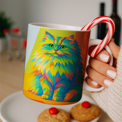 Custom Photo Pop Art MugGift For Cat Lovers