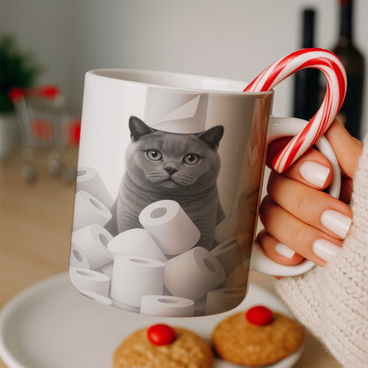 Custom Photo Cat Bathroom Mug