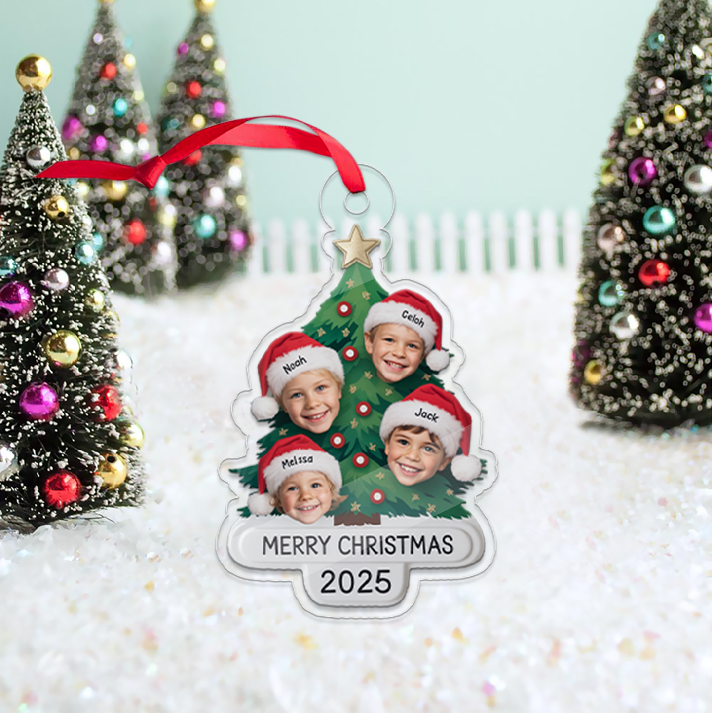 Personalized Family Ornaments 2025, Family Picture Ornament, Family Ornament 2025, Photo Ornament, Family Keepsake, Xmas Gifts