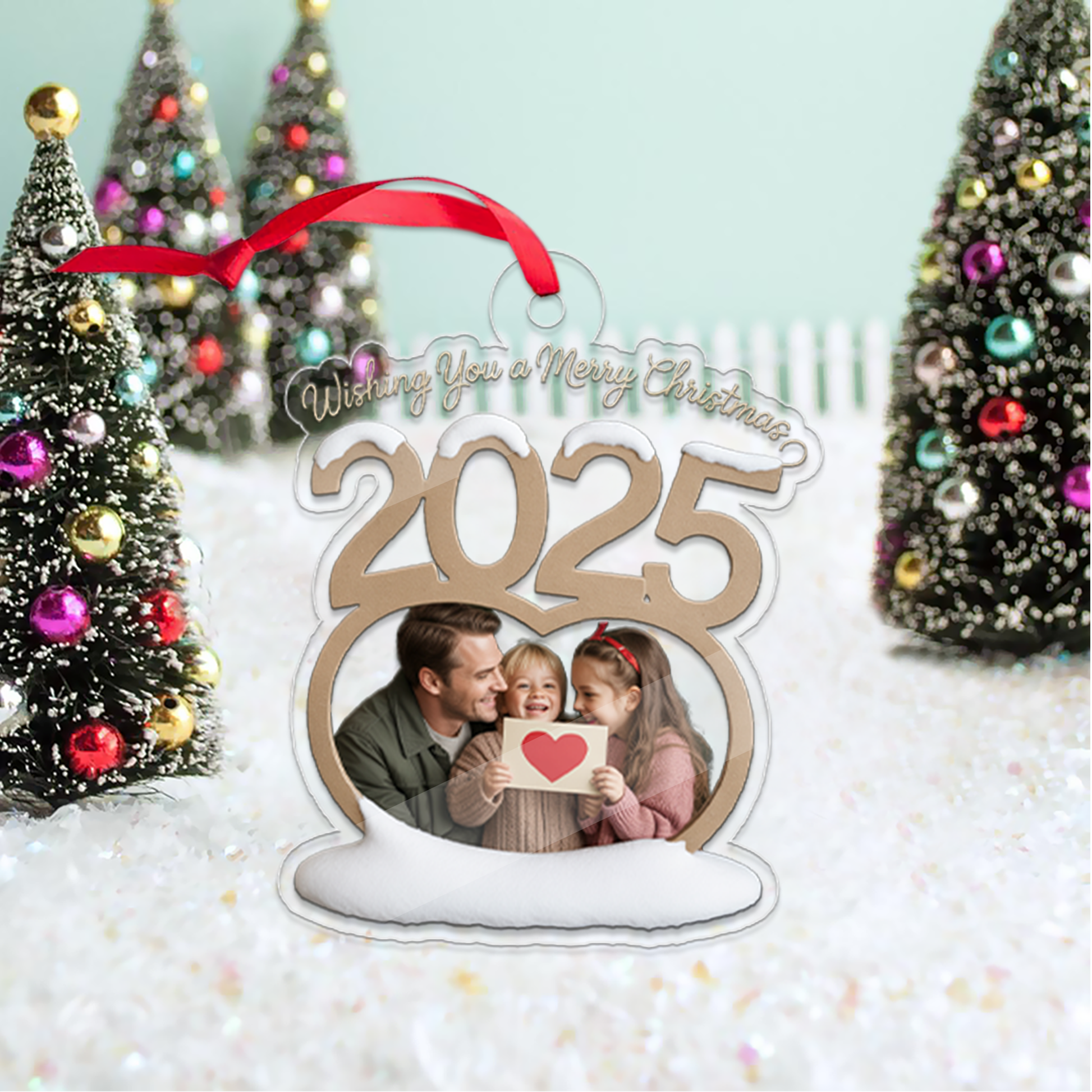 Custom Family Photo Christmas Ornaments, Family Picture Ornament, Big Family Ornament 2025, Photo Ornament, Family Keepsake, Xmas Gifts
