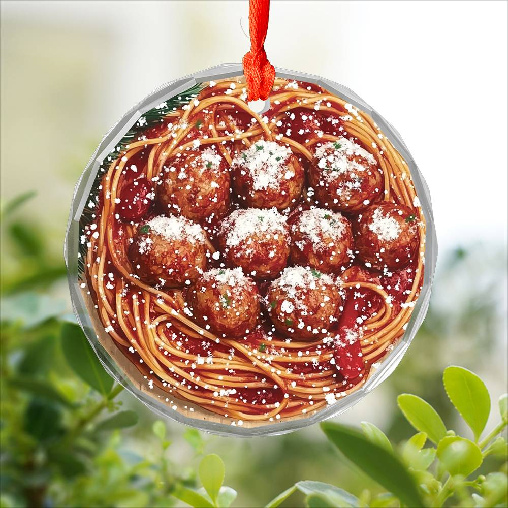 Spaghetti and Meatballs Close up Design 4