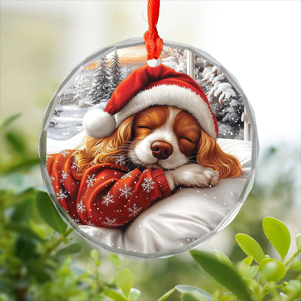 Cocker Spaniel Dog Sleeping In Bed Design 2