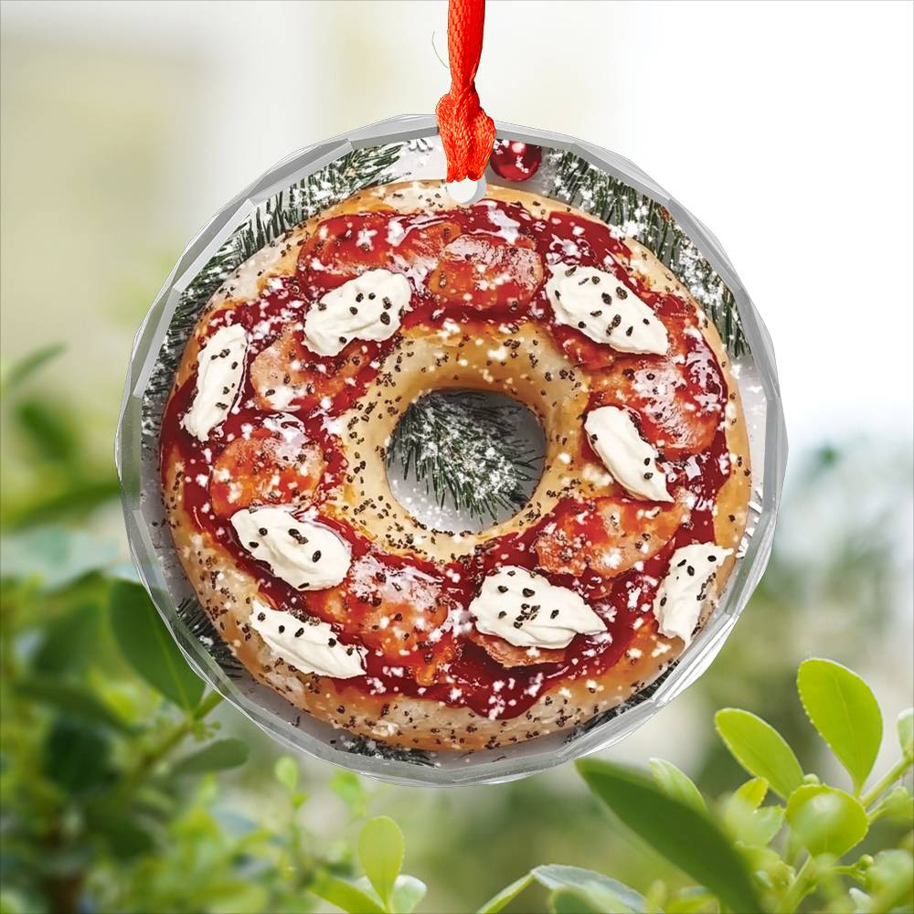 Bagel with Cream Cheese and Lox Close up Design 3