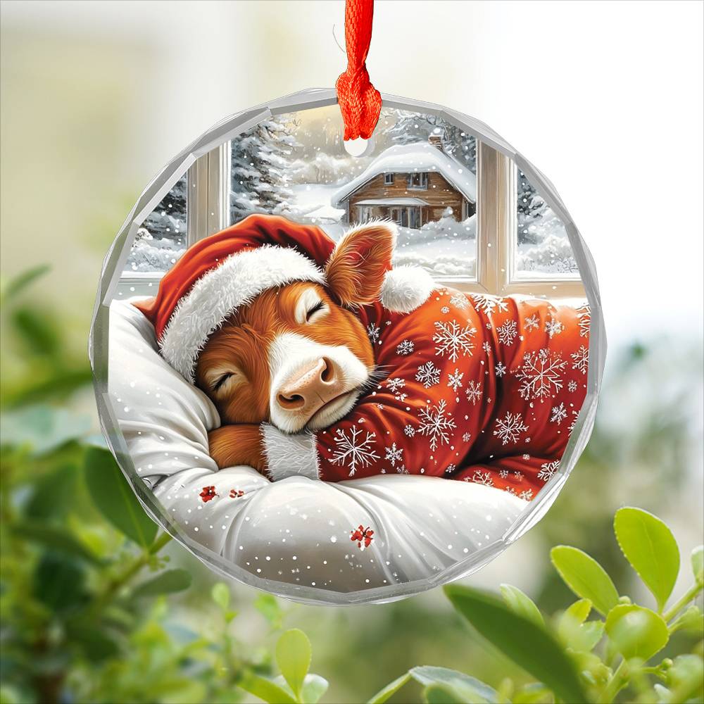 Jersey Cow Sleeping In Bed Design 2