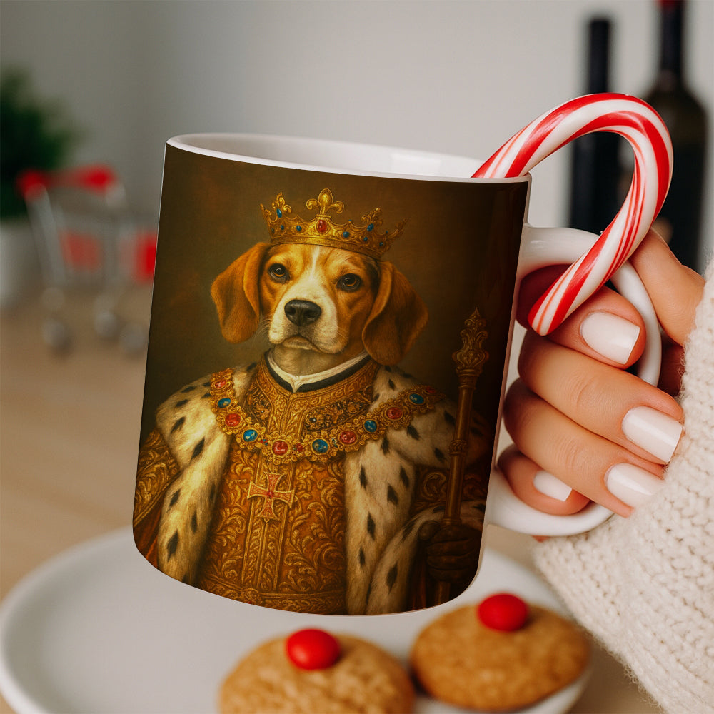 Custom Photo Dog King Royal Mug _ Gift For Dog Lovers