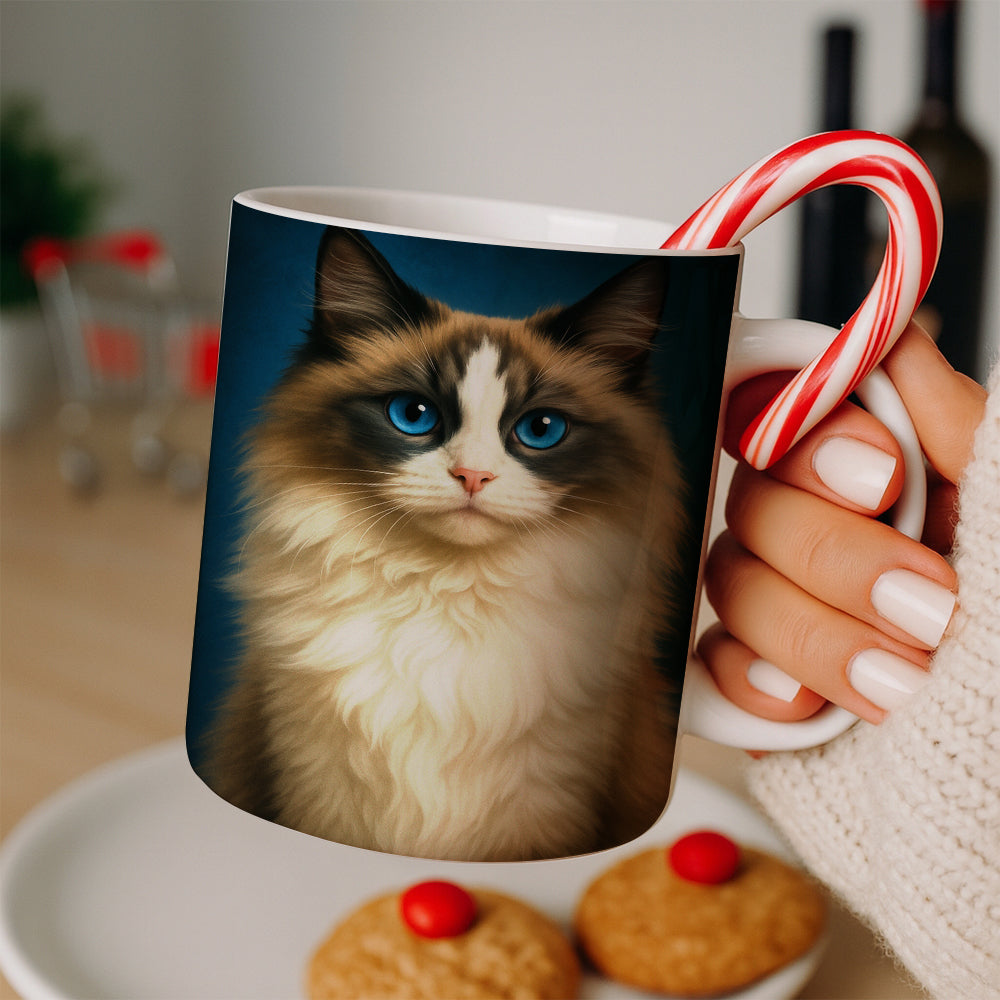 Custom Cat Deep Blue Mug