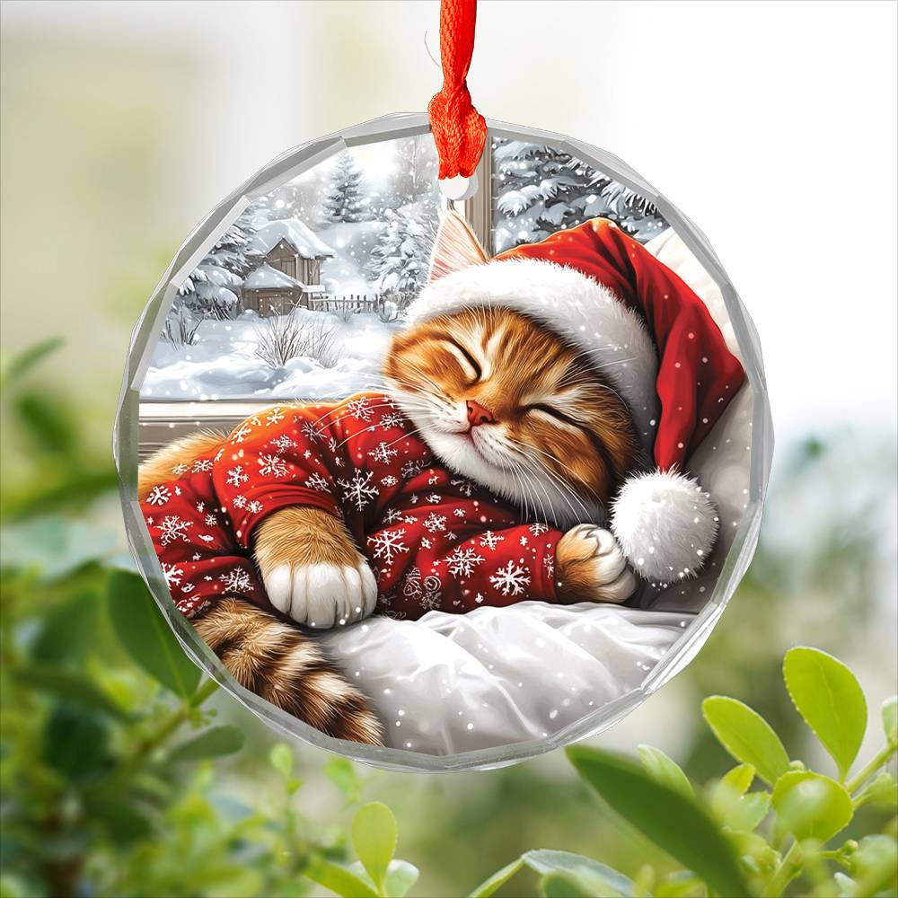 British Shorthair cat Sleeping In Bed Design 2