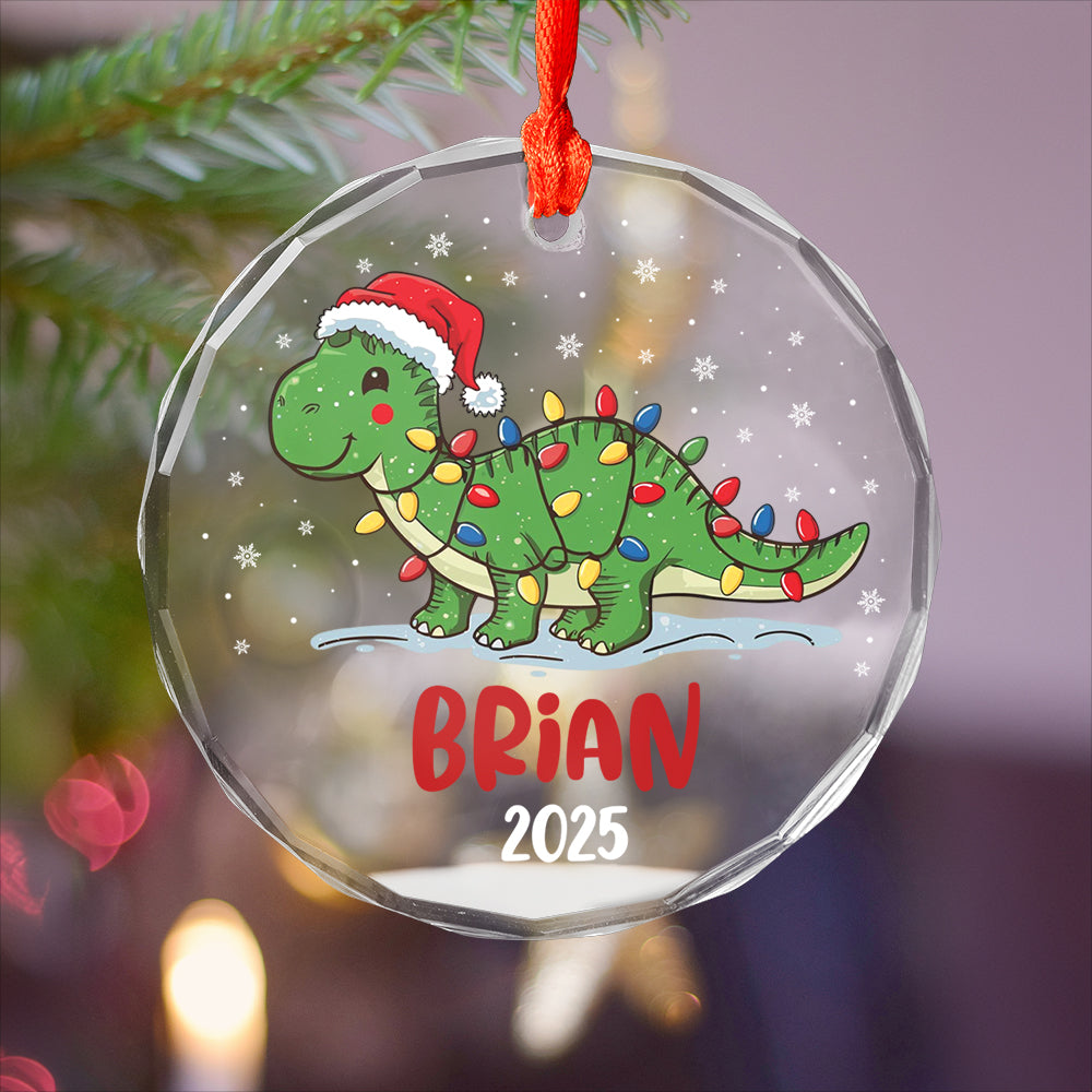 Custom Name Dinosaur Christmas
