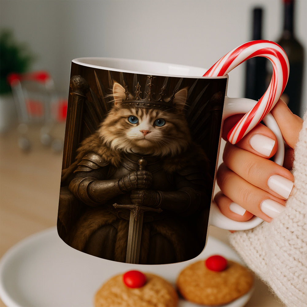 Custom Photo Cat Mug Royal Pet Portrait