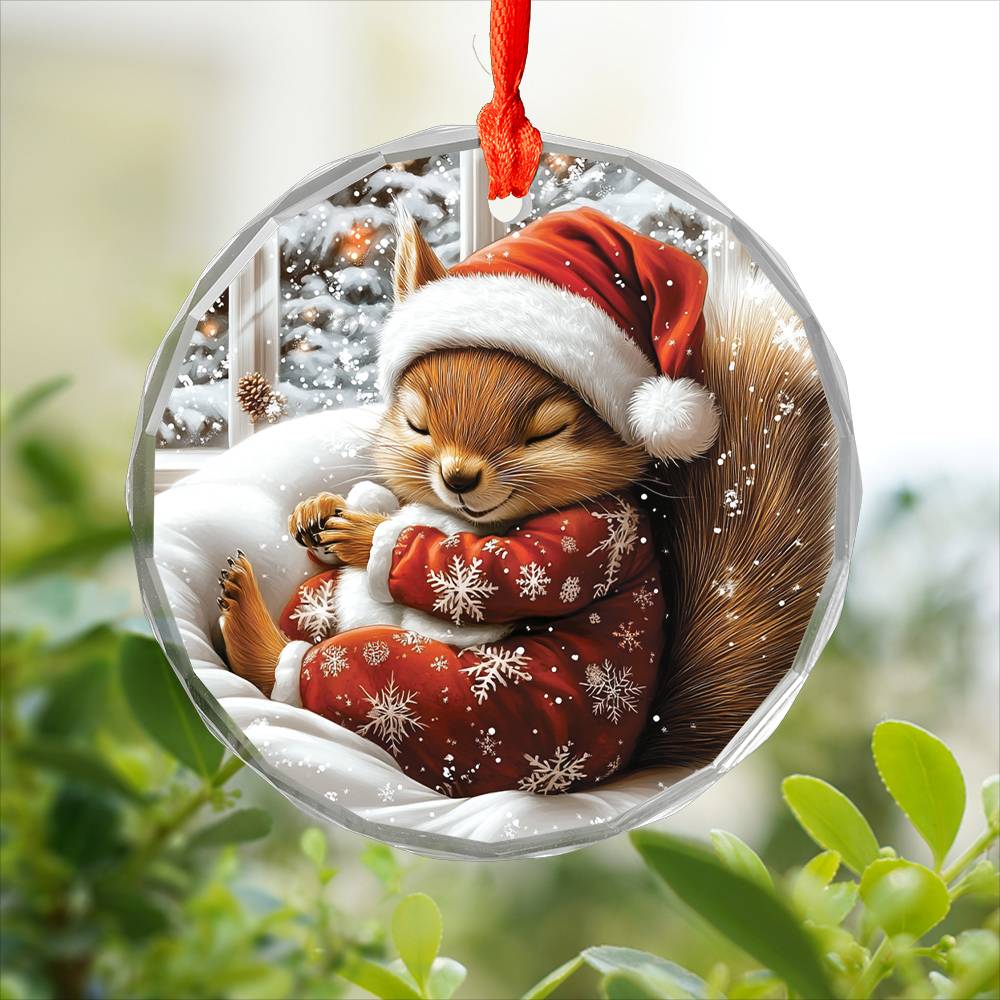Squirrel Sleeping In Bed Design 1
