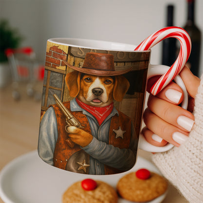 Custom Photo Dog Cowboy Mug