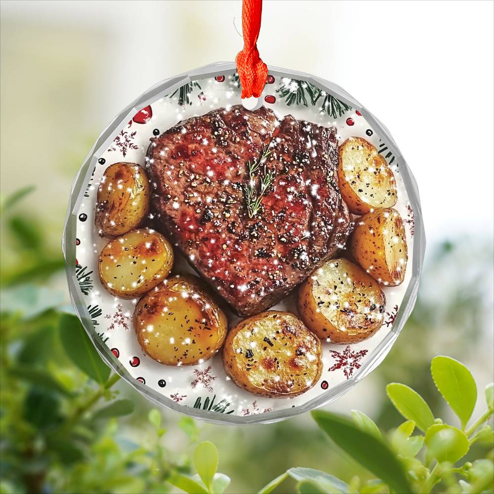 Steak and Potatoes Close up Design 3