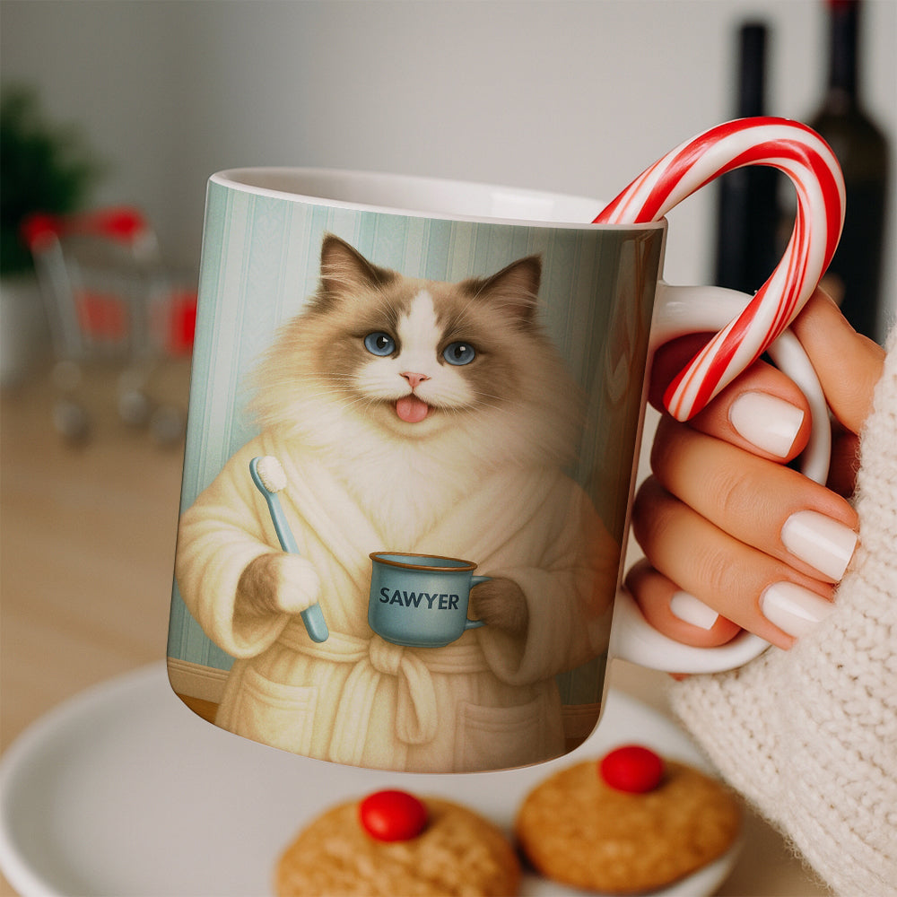 Custom Photo Cat Bathroom Mug Cat Gifts Lovers