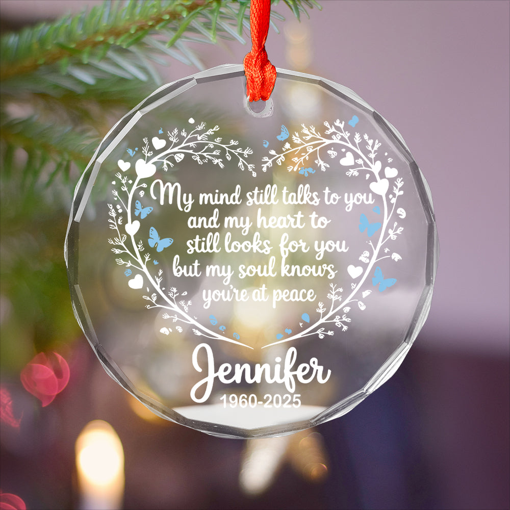 My Heart Still Looks For You - Personalized Customization Glass Ornament