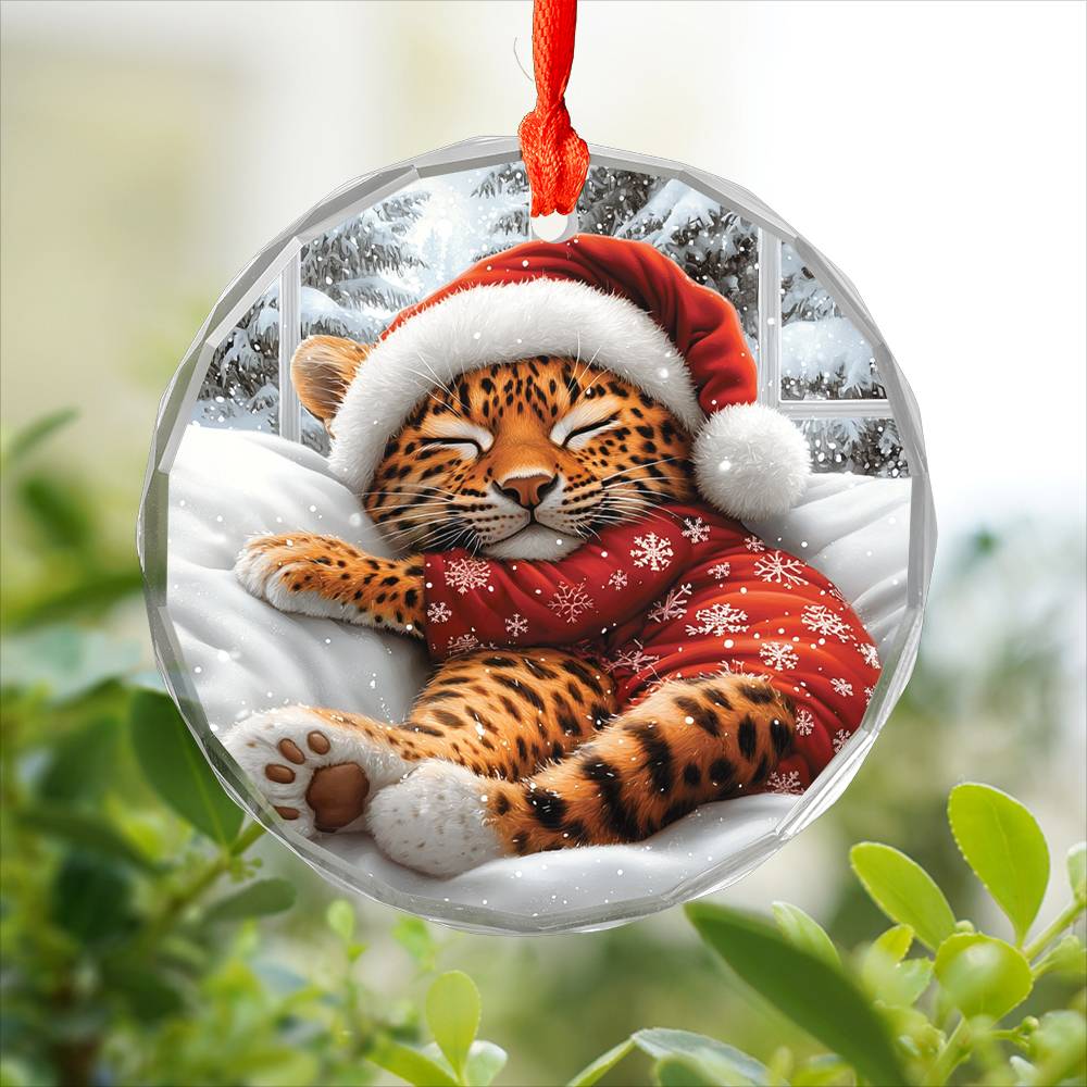Leopard Sleeping In Bed Design 2