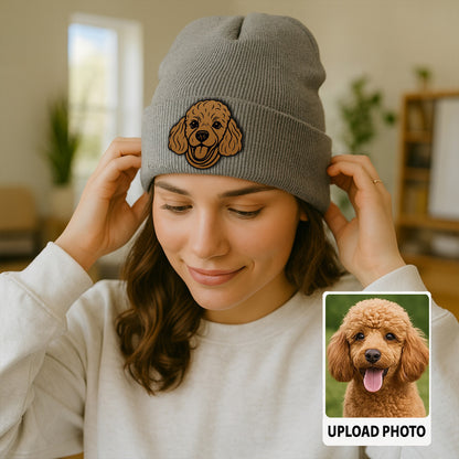 Custom Dog Photo Pet Beanie Hat – Personalized Winter Beanie for Animal Lovers TH99B06
