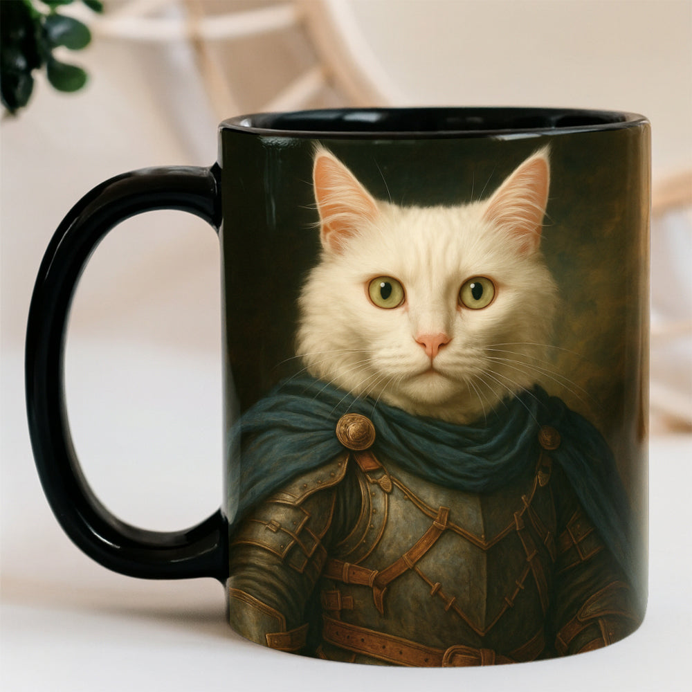 Custom Cat Photo Viking Mug _ Gift For Cat Lovers