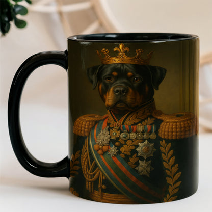 Custom Photo Dog King Crown Royal Mug _ Gift For Dog Lovers
