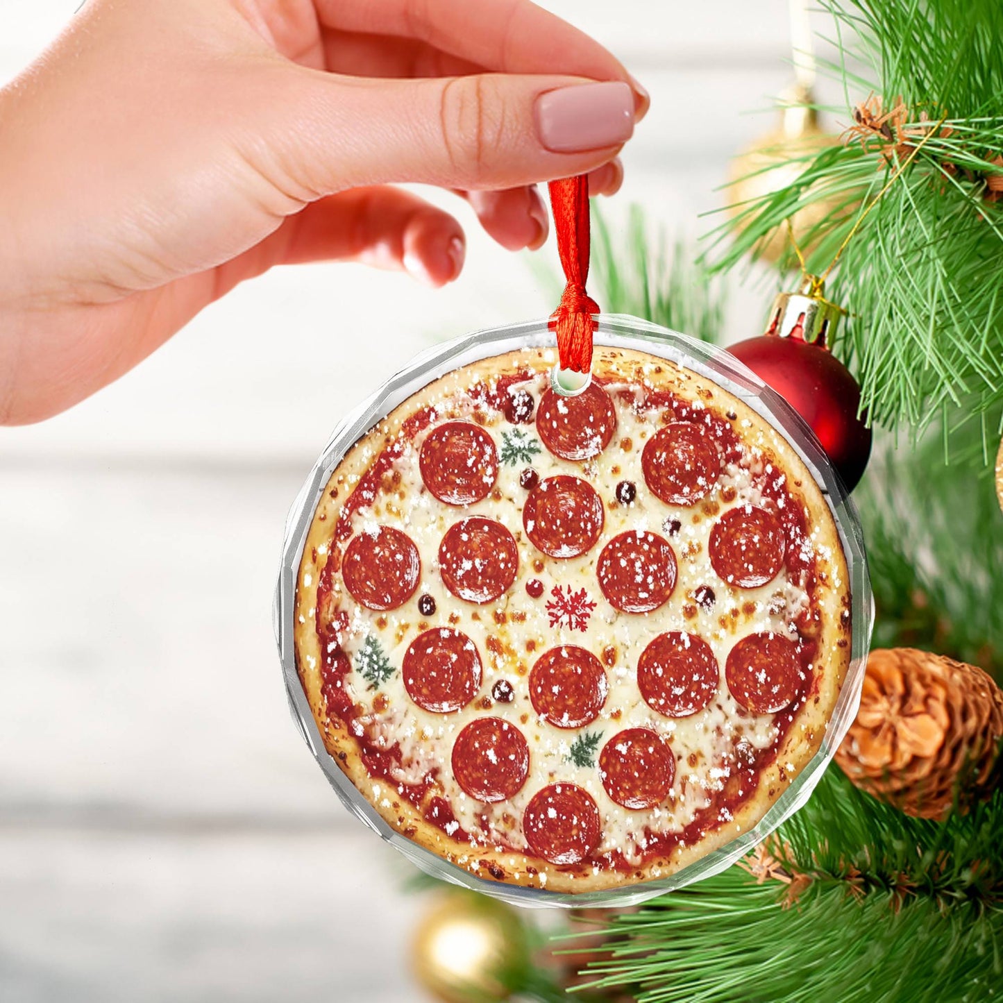 Pepperoni Pizza Close up Design 1