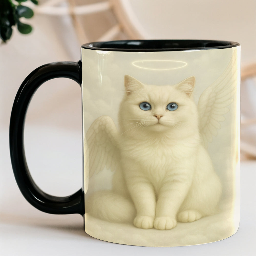 Custom Photo Cat Angel In Heaven _ Gifts For Cat Lovers