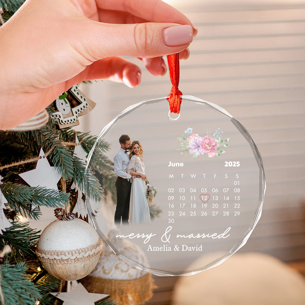 Custom Photo And Date Weding For Groom And Bride