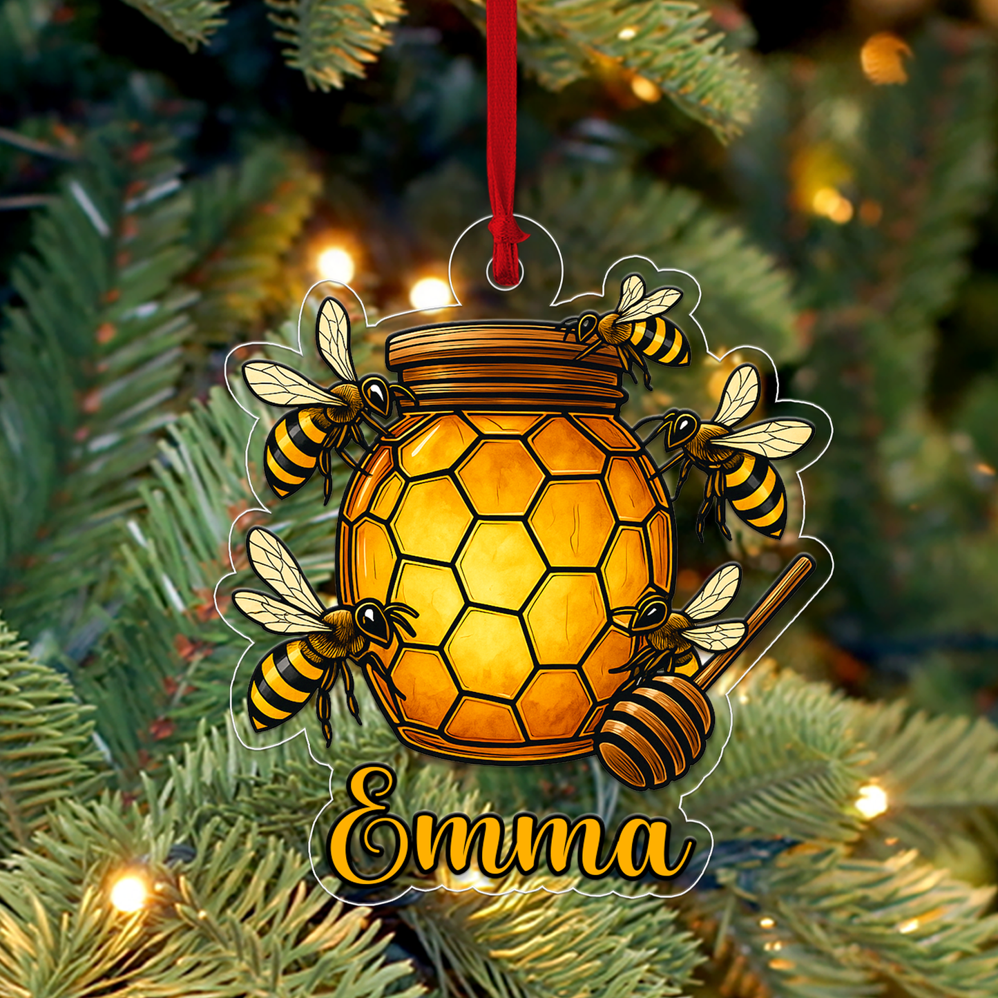 Custom Name Bee And Honey