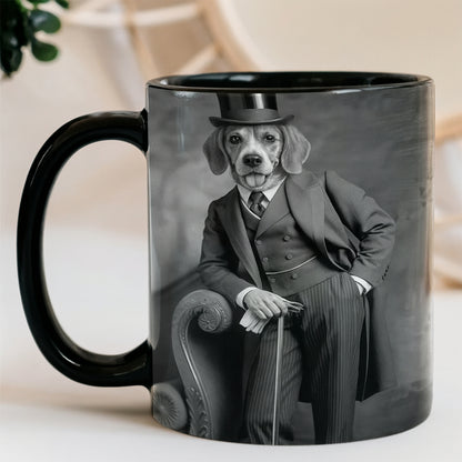Custom Photo Gentleman Dog  Gift For Dog Lovers