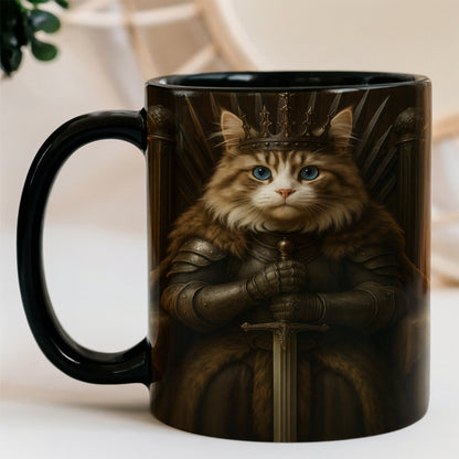 Custom Photo Cat Mug Royal Pet Portrait