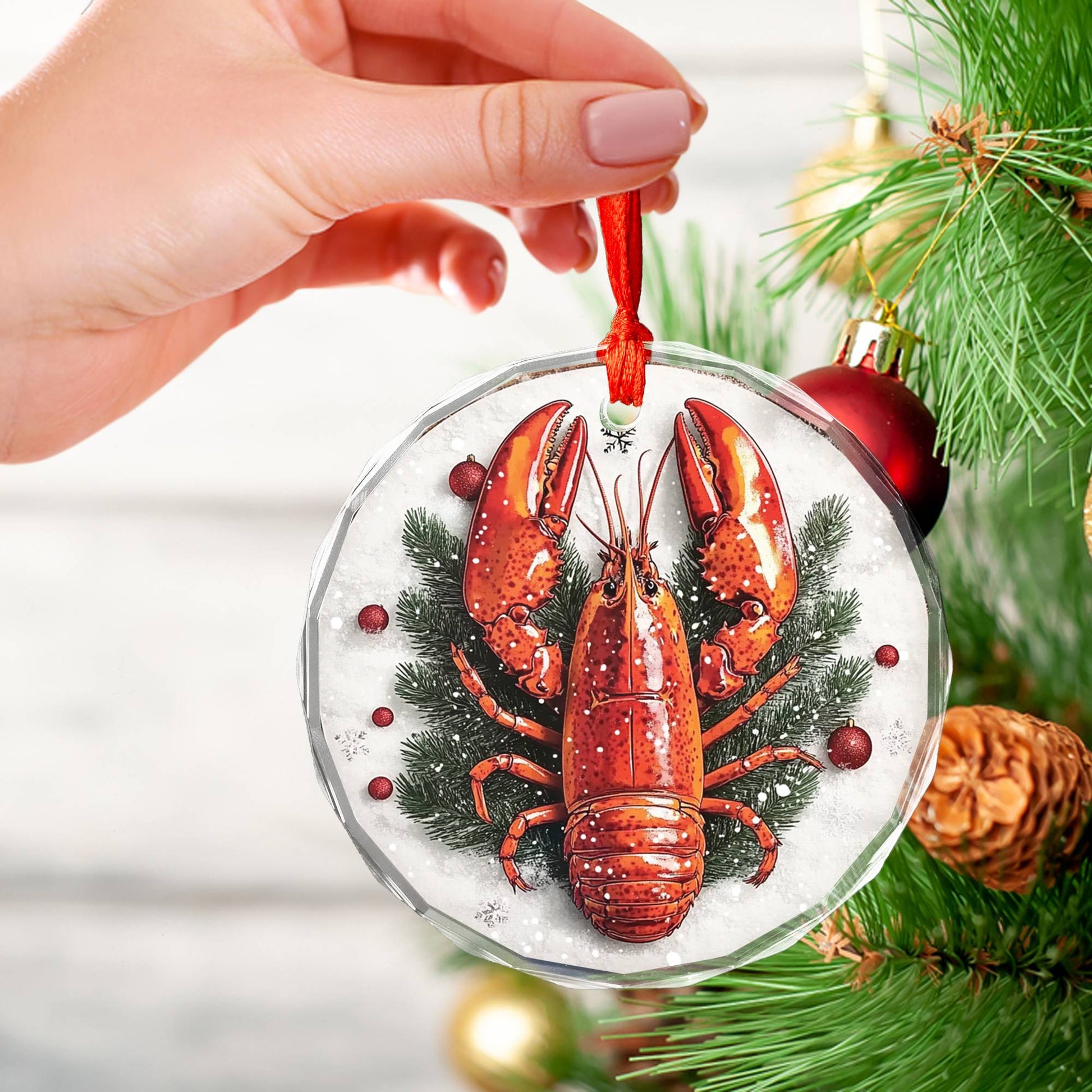 Boiled Maine Lobster Close up Design 3