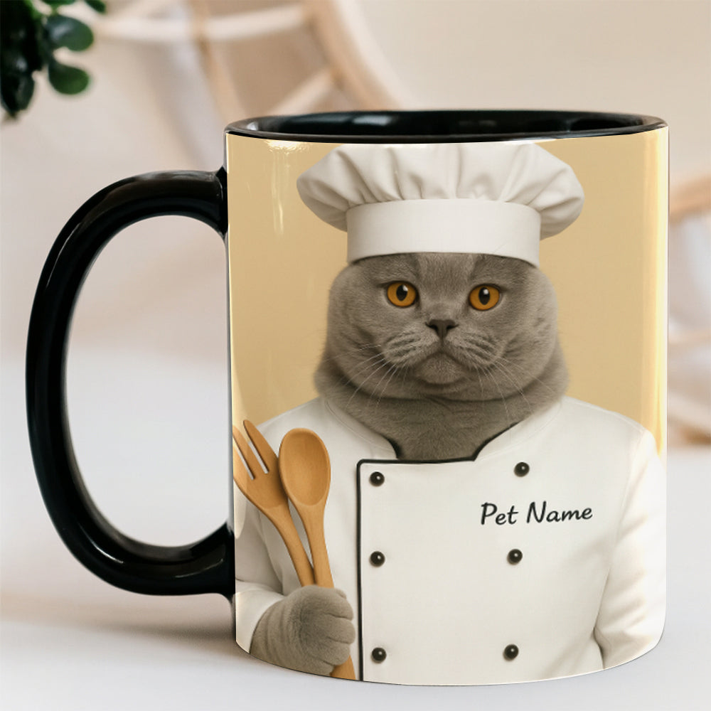 Custom Photo Cat Chef For Cat Lover