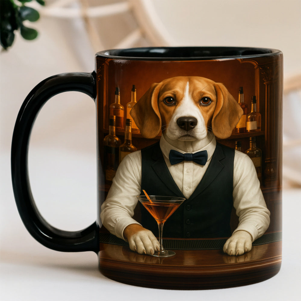 Personalized Dog Portrait Bartender