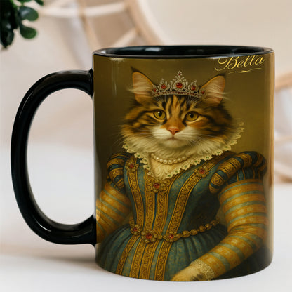 Custom Photo Sapphire Queen Cat Mug Gift For Cat Lovers