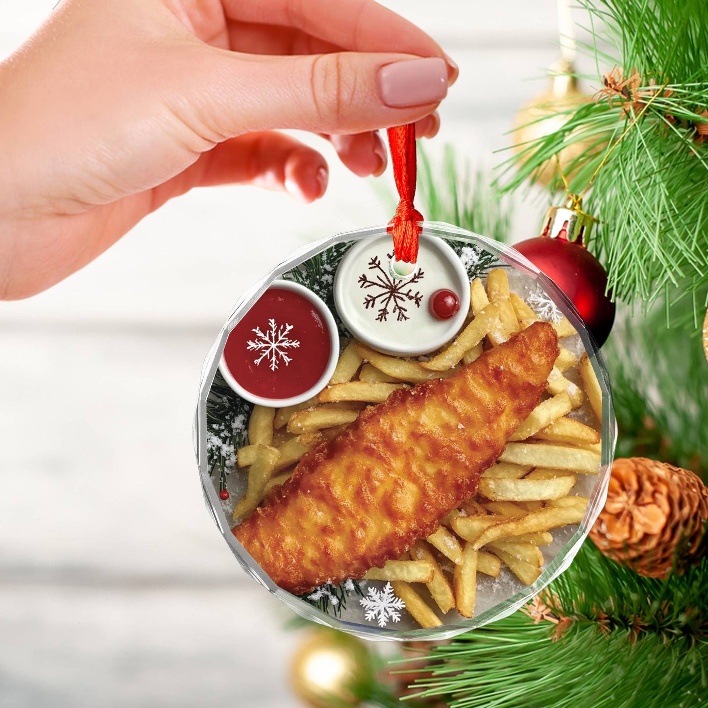 Fish and Chips (UK) Close up Design 1