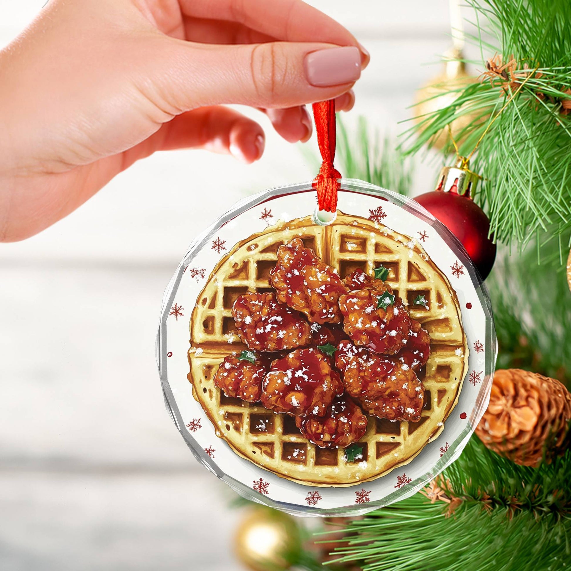 Chicken and Waffles Close up Design 4