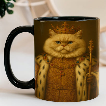 Custom Photo Cat King Royal Mug _ Gift For Cat Lovers